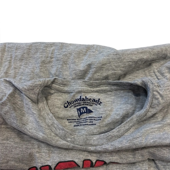 Chowdaheadz 2 christmas tshirts Medium funny boston sayings - Picture 9 of 15